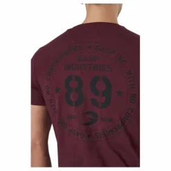 GASP 89 Classic Tap Tee Maroon Lila Sale