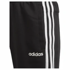 adidas 3 Stripe Girls Pants White/Black Svart Clearance