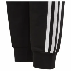 adidas 3 Stripe Girls Pants White/Black Svart Clearance