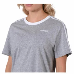 3 Stripes Essential Boyfriend Tee Medium Grey Heather*adidas Clearance