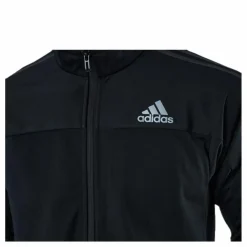 adidas Tennis 3 Stripes Knit Jacket Black Svart Outlet