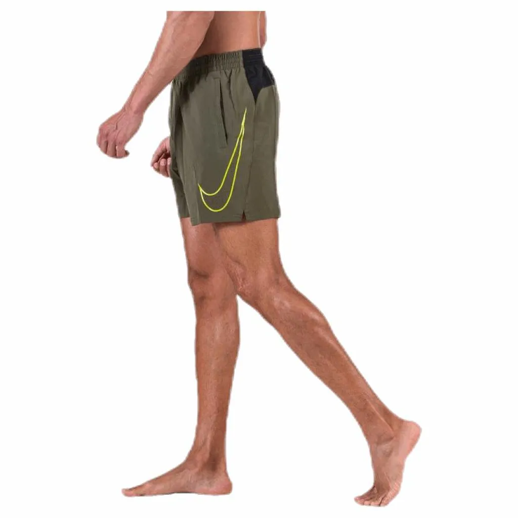 Nike Swim 5" Volley Short Big Swoosh Green Grön Best