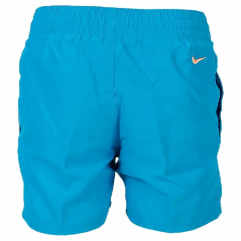 Nike Swim 4" Volley Short Logo Solid Youth Blue/Orange Turkos Sale