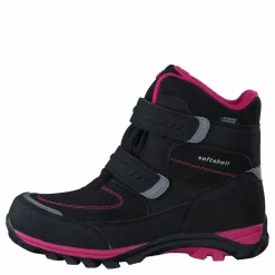 435-6608 Waterproof Warm Lined Black/Fuchsia*Gulliver Outlet