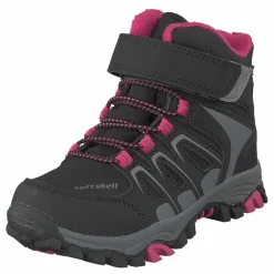 435-0509 Waterproof Warm Lined Black/fuchsia*Gulliver Outlet
