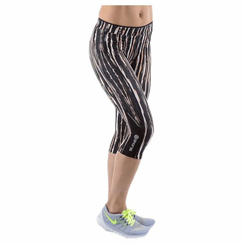 Skins A200 Womens 3/4 Tights Patterned Mönstrad