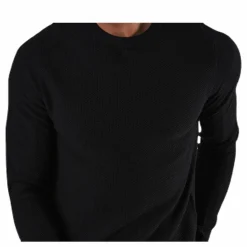Jack & Jones Aaron Knit Crew Neck Black Svart