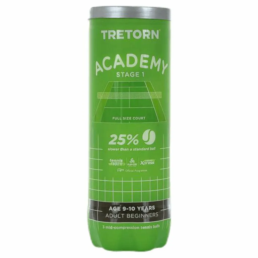 Academy Green 3 Tube Yellow*Tretorn Discount