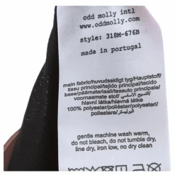 Odd Molly Actilove Solid Top Black Svart