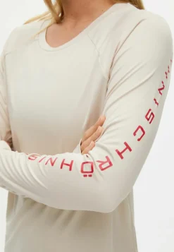 Röhnisch Active Logo Long Sleeve Oatmeal Beige Hot