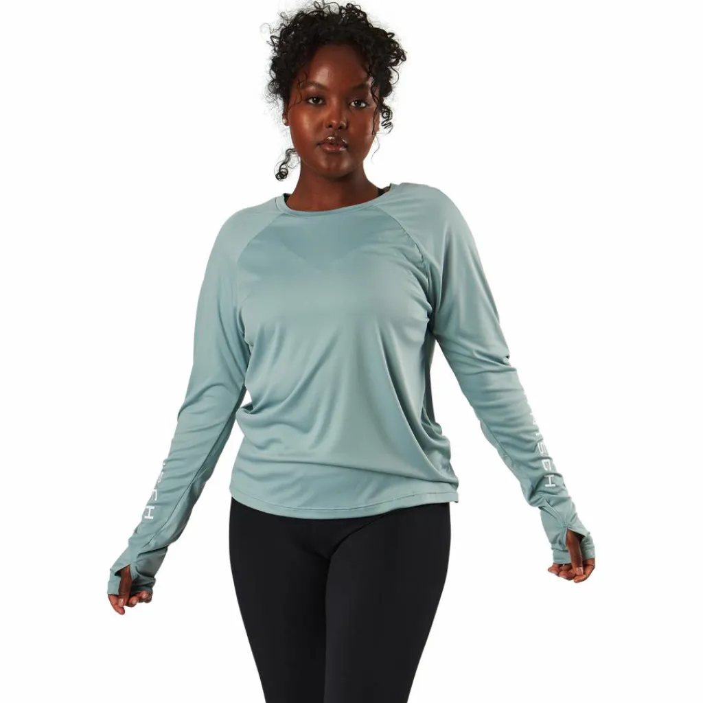 Röhnisch Active Logo Long Sleeve Silver Blue Blå Best