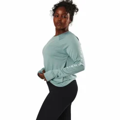 Röhnisch Active Logo Long Sleeve Silver Blue Blå Best