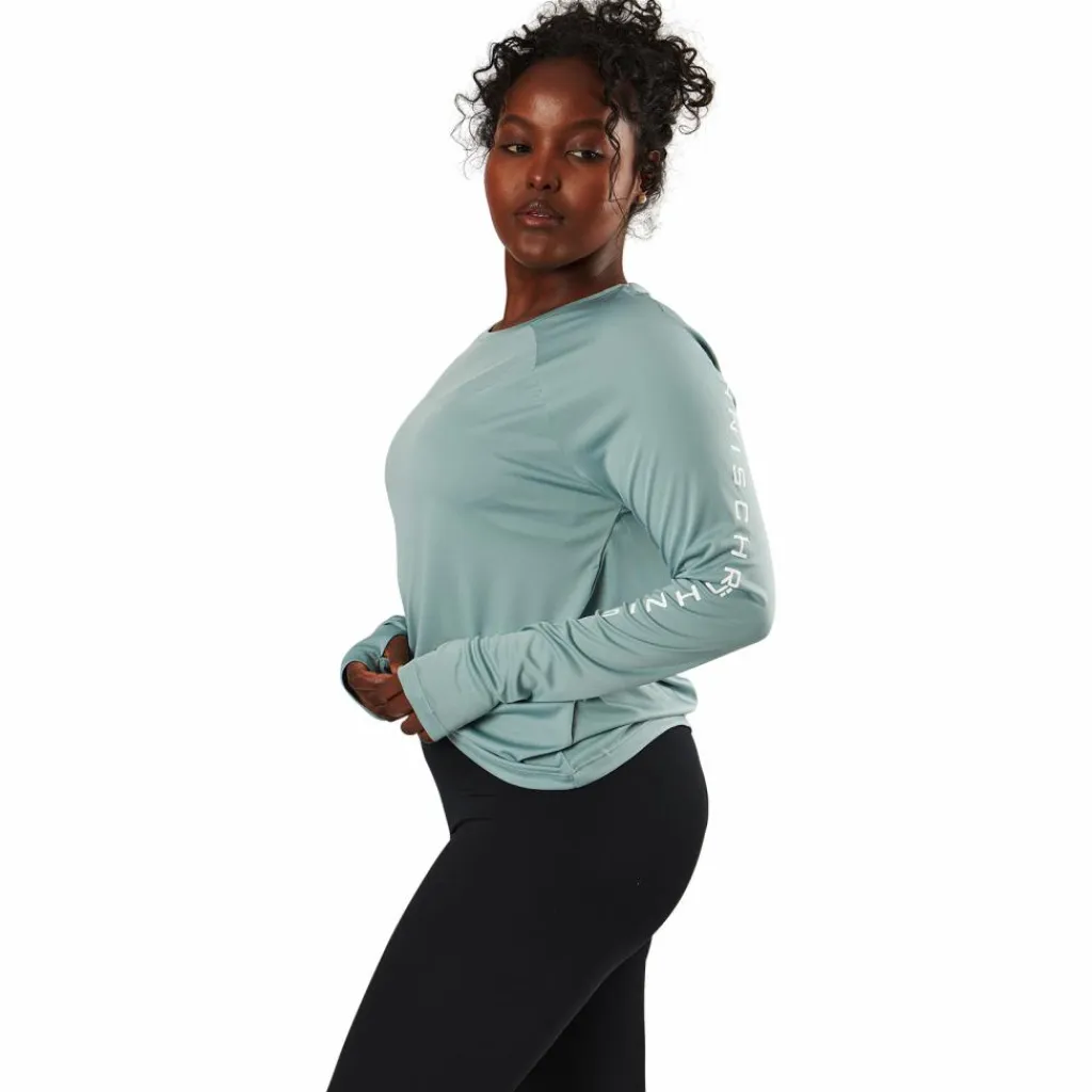 Röhnisch Active Logo Long Sleeve Silver Blue Blå Best