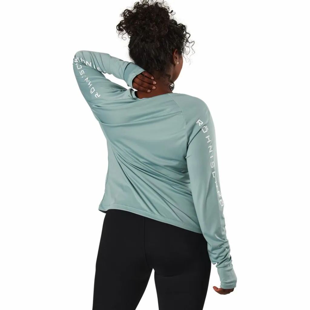 Röhnisch Active Logo Long Sleeve Silver Blue Blå Best