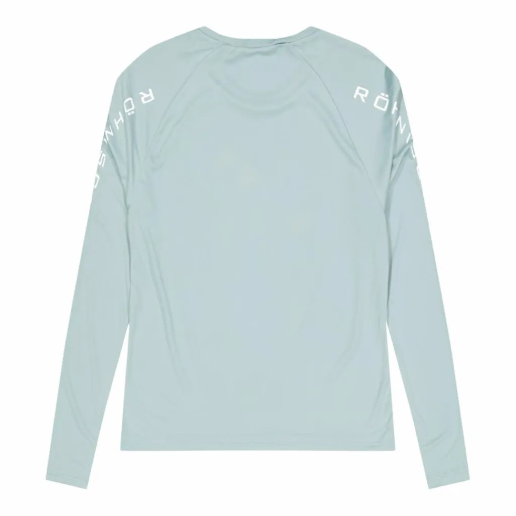 Röhnisch Active Logo Long Sleeve Silver Blue Blå Best