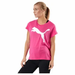 Active Logo Tee Pink*Puma Hot