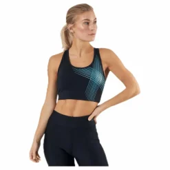 2XU Active Medium Impact Crop Black Svart Outlet