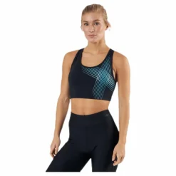 2XU Active Medium Impact Crop Black Svart Outlet