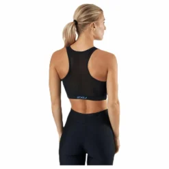 2XU Active Medium Impact Crop Black Svart Outlet