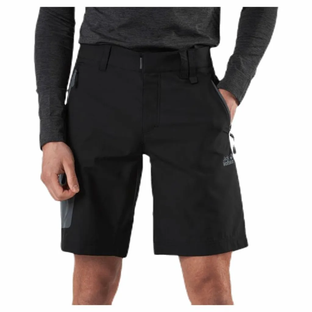 Jack Wolfskin Active Track Shorts Black Svart Best