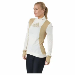 adidas Blocked Longsleeve Tee Women Wonder White / Beige Tone Vit Hot