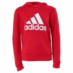 adidas Boys Essentials Big Logo Hoodie Vivid Red / White Rosa Hot