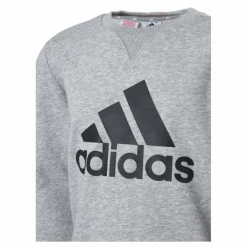 adidas Boys Essentials Big Logo Sweatshirt Medium Grey Heather / Black Grå