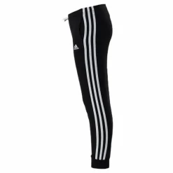 adidas Girls Essentials 3 Stripes Ft Pant Black / White Svart Sale