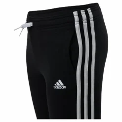 adidas Girls Essentials 3 Stripes Ft Pant Black / White Svart Sale