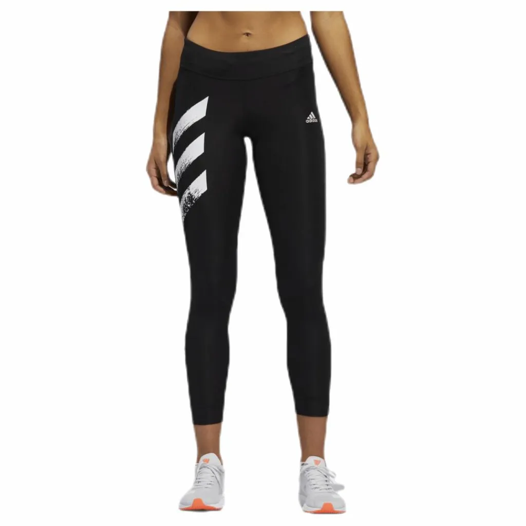 adidas Own The Run Tight Pb 3 Stripes Women Black Svart Clearance