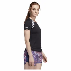 Run 3 Stripes Tee Women Black*adidas Discount