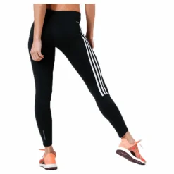 adidas Run It Tight 7/8 3 Stripe Women Black / White Svart Discount
