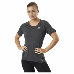 adidas Runner Tee Women Grey Six Svart Outlet