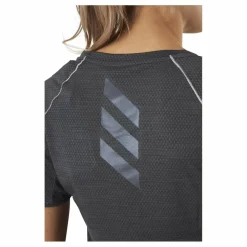 adidas Runner Tee Women Grey Six Svart Outlet