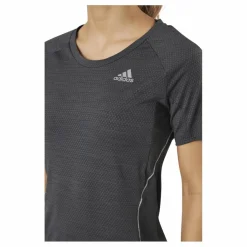 adidas Runner Tee Women Grey Six Svart Outlet