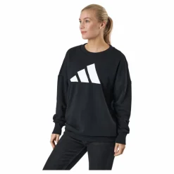 adidas Sportswear Three Bar Sweatshirt Black Svart Clearance