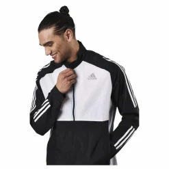 adidas Track Jacket M Black / White / Halo Silver Flerfärgad Outlet