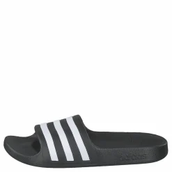 adidas Adilette Aqua Slides Kids Core Black / Cloud White / Core Black Grå