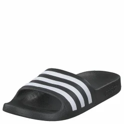 adidas Adilette Aqua Slides Kids Core Black / Cloud White / Core Black Grå