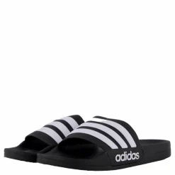 adidas Adilette Shower Slides Core Black / Cloud White / Core Black Svart New