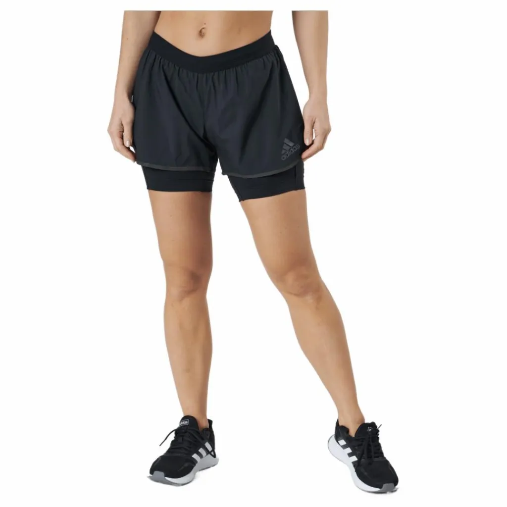 adidas Adizero 2In1 Short Women Black Svart Sale