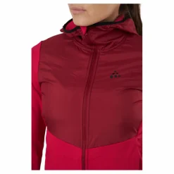 Craft Adv Charge Jersey Hood Jacket  Rhubarb-machine Röd Outlet