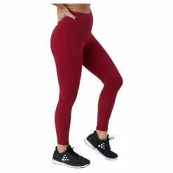 Craft Adv Charge Perforated Tights W Rhubarb Röd Hot