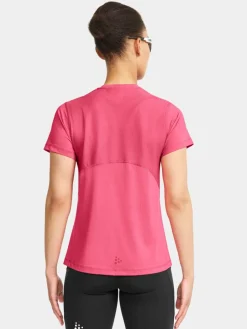 Craft Adv Essence Ss Tee W Fuchsia Rosa New
