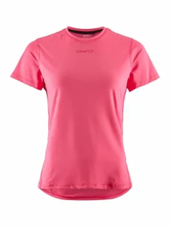 Craft Adv Essence Ss Tee W Fuchsia Rosa New