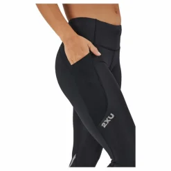 2XU Aero Mid-rise Comp Tights Black/silver Reflective Svart Sale