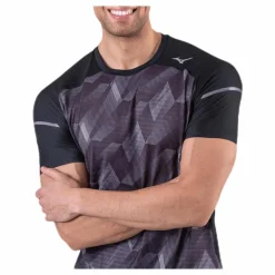 Mizuno Aero Tee Black/Grey Svart och Grå Sale
