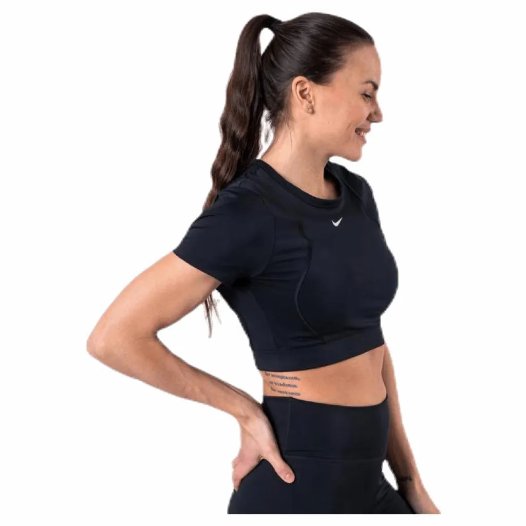 Nike Aeroadpt SS Crop Top Black Svart New