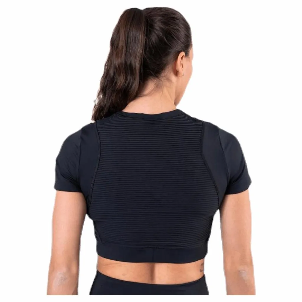 Nike Aeroadpt SS Crop Top Black Svart New