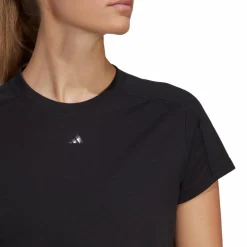 adidas AEROREADY Train Essentials 3 Bar Logo Crop T-Shirt Black Svart Sale